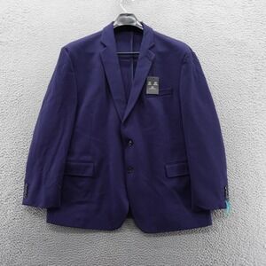 J Ferrar 360 Stretch Sport Coat Blazer 2XL 50-52 Regular Navy Blue Men NEW $180